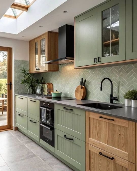 Lista cozinha completa estilo retrô