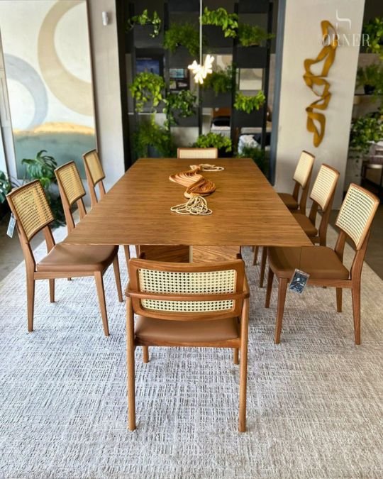 Lista sala de jantar completa estilo retrô